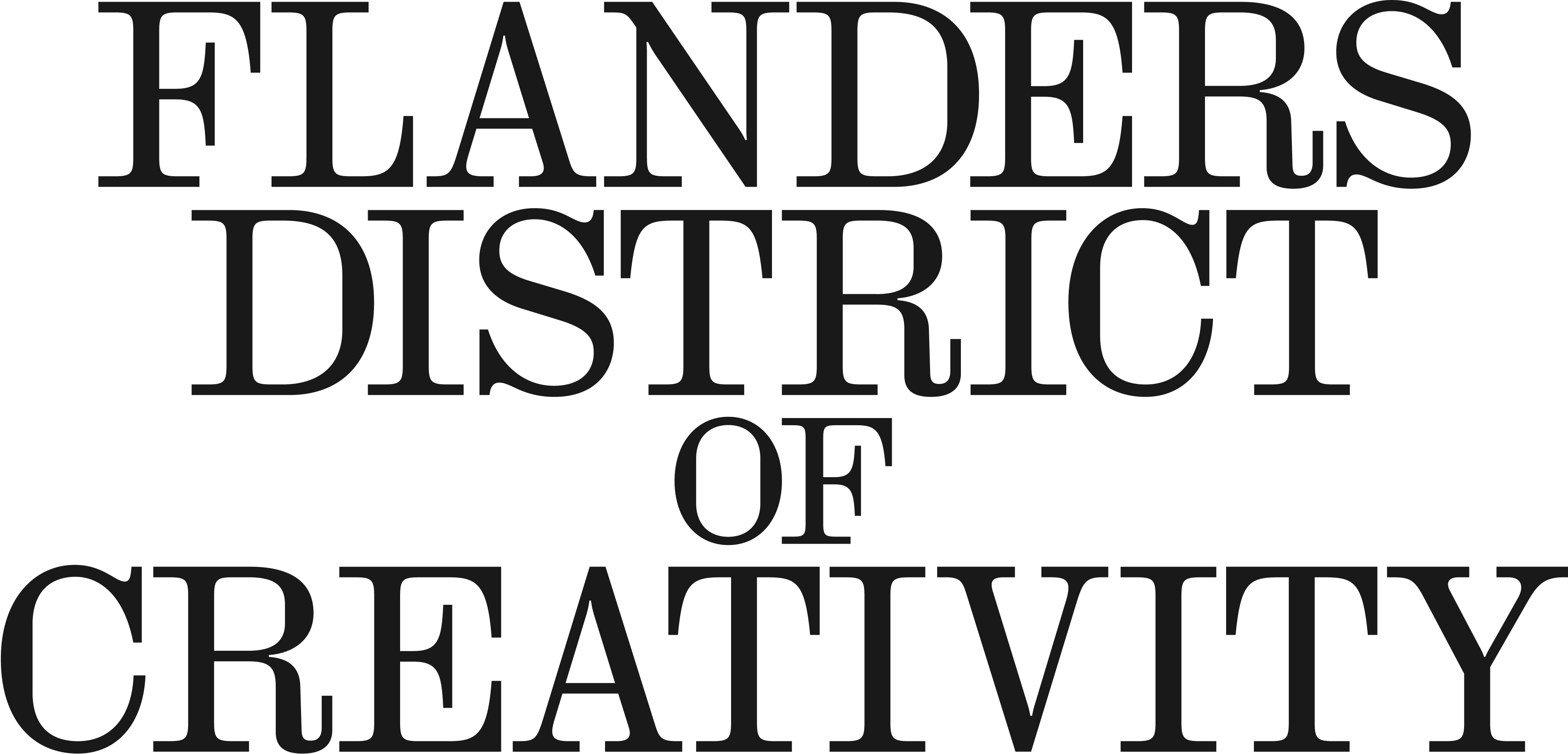 Flanders District of Creativity and City of Antwerp Logo
