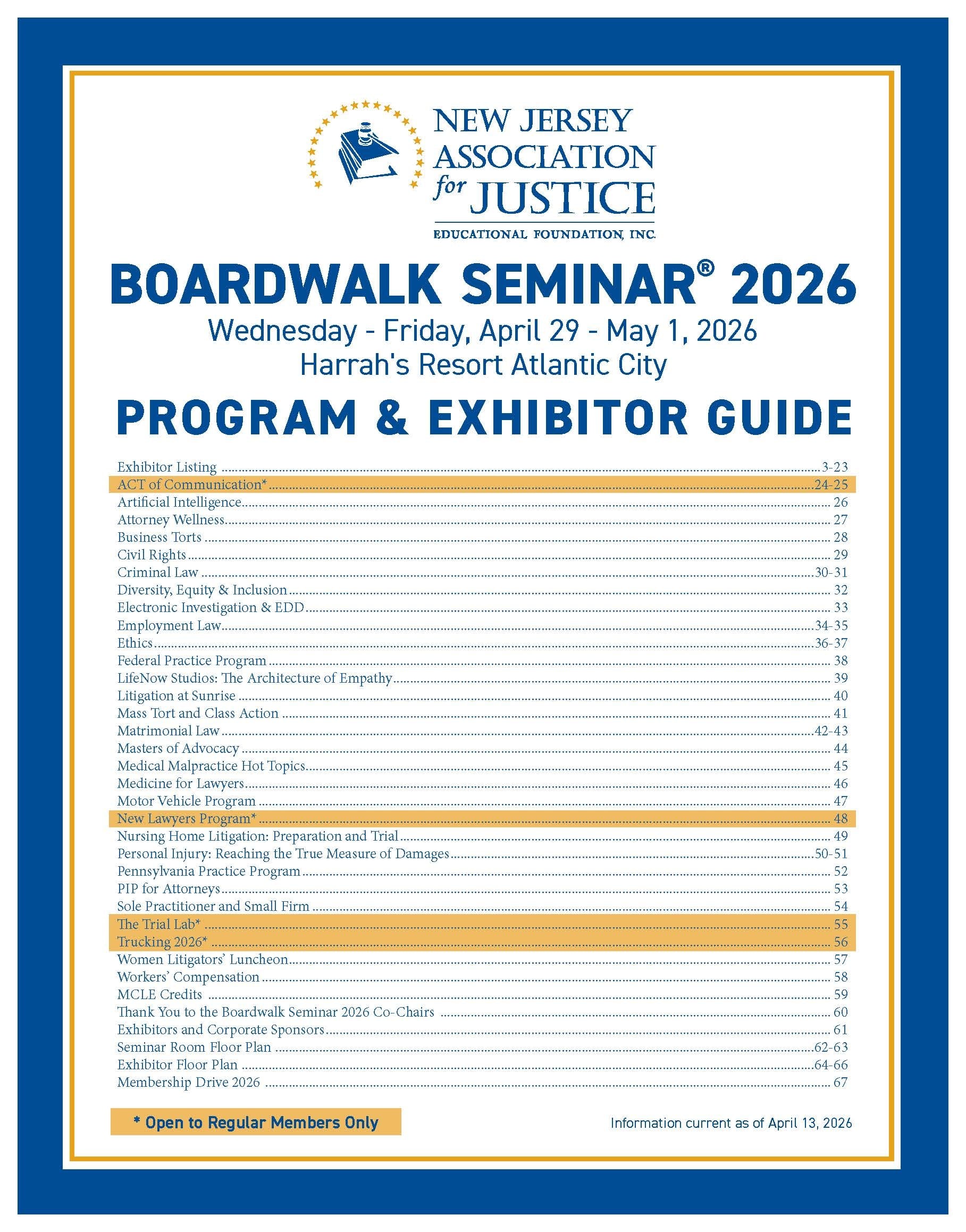 Boardwalk Seminar